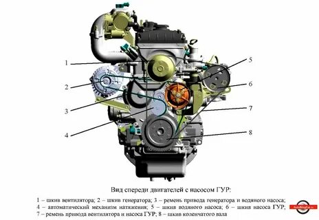 Схема ремня 409 двигатель