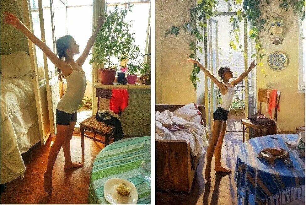 Утро 1 т в. Яблонская художница утро. художник яблонская картина утро. утро художницы татьяны яблонской.