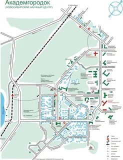 Карта академгородка