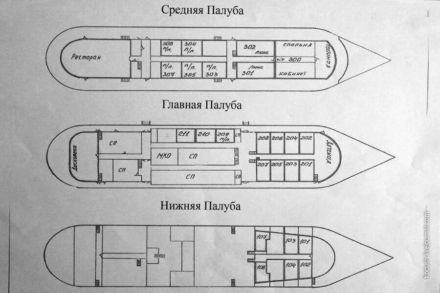 Верхняя палуба судна. Теплоход Ломоносов проект 305. Схема теплохода м.в. Ломоносов. Теплоход 92-016 чертежи.