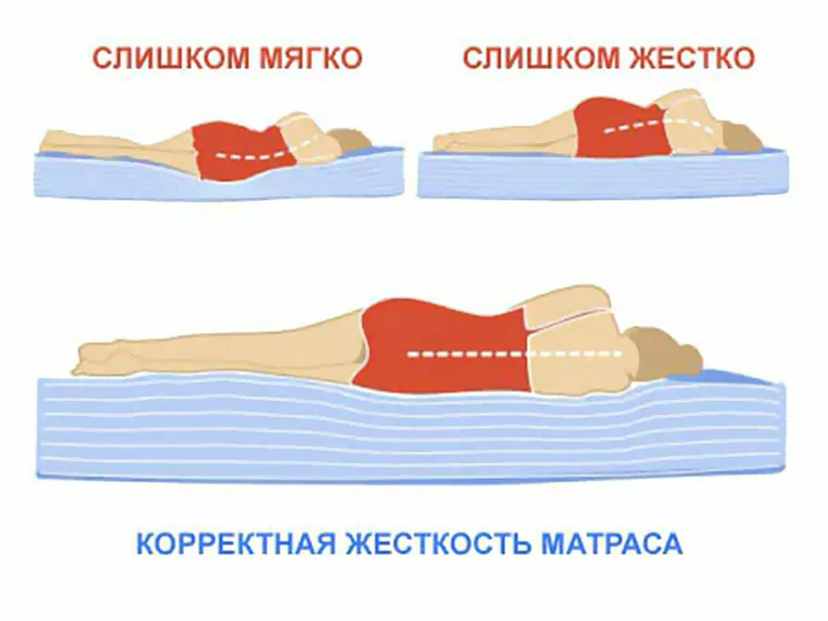 Спать на мягком матрасе. Жёсткий матрас для спины. Жесткость матраса. Правильный матрас для позвоночника. Правильный матрас для сна.