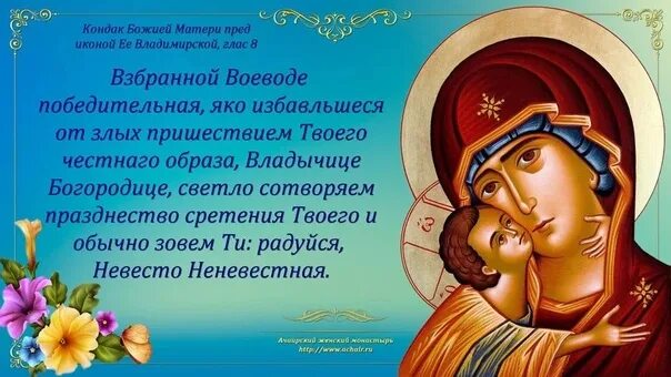 Богородице взбранной воеводе. Владимирская икона божией матери. кондак пресвятой богородице. с праздником владимирской иконы божией. молитвы взбранной воеводе богородице.