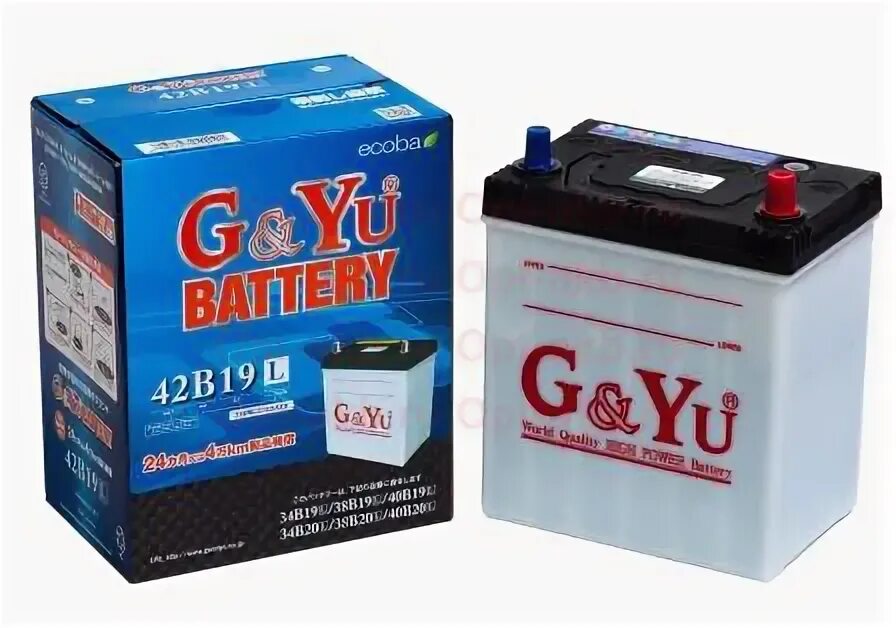 Battery g. Аккумуляторная батарея g&Yu 60b24l. Аккумуляторная батарея Стартерная g&Yu 60b24l. Аккумуляторная батарея g&Yu 115d31l. 42b19r 40 Ач 340а.