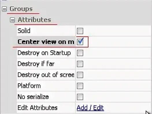 Group attributes