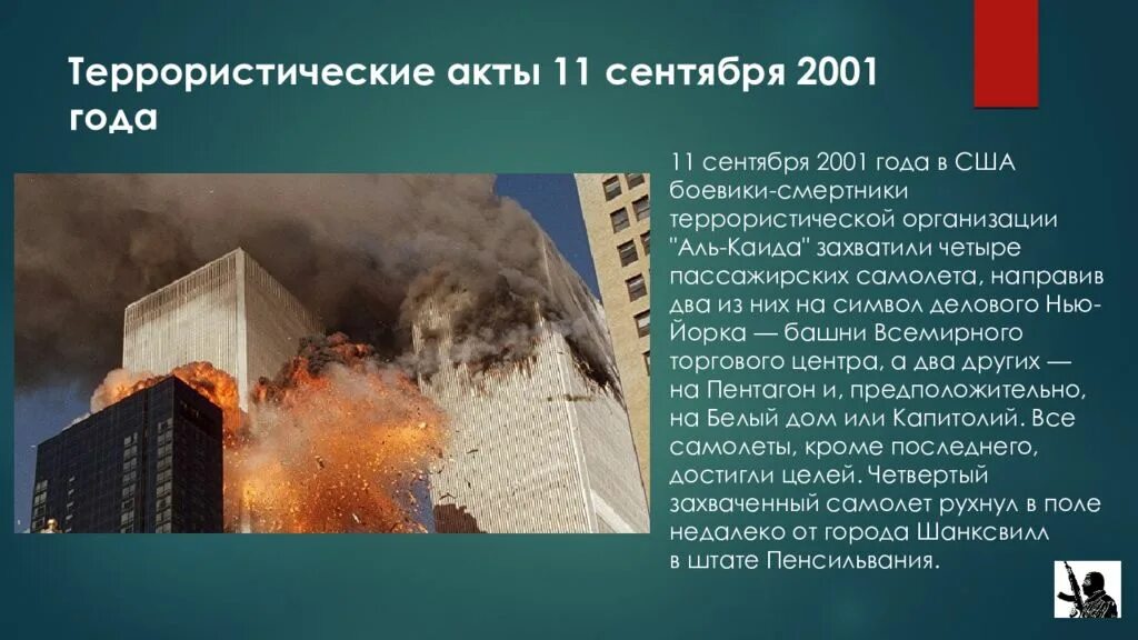 В каком году был терроризм. Террористический акт 11 сентября. Террористическая 11 сентября 2001. События 11 сентября 2001 года.