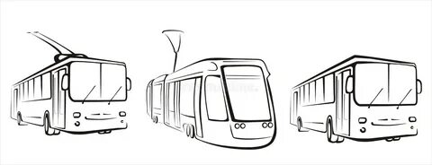 Автобус троллейбус картинки