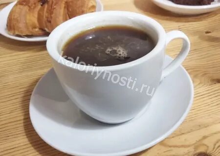 Черный кофе без сахара