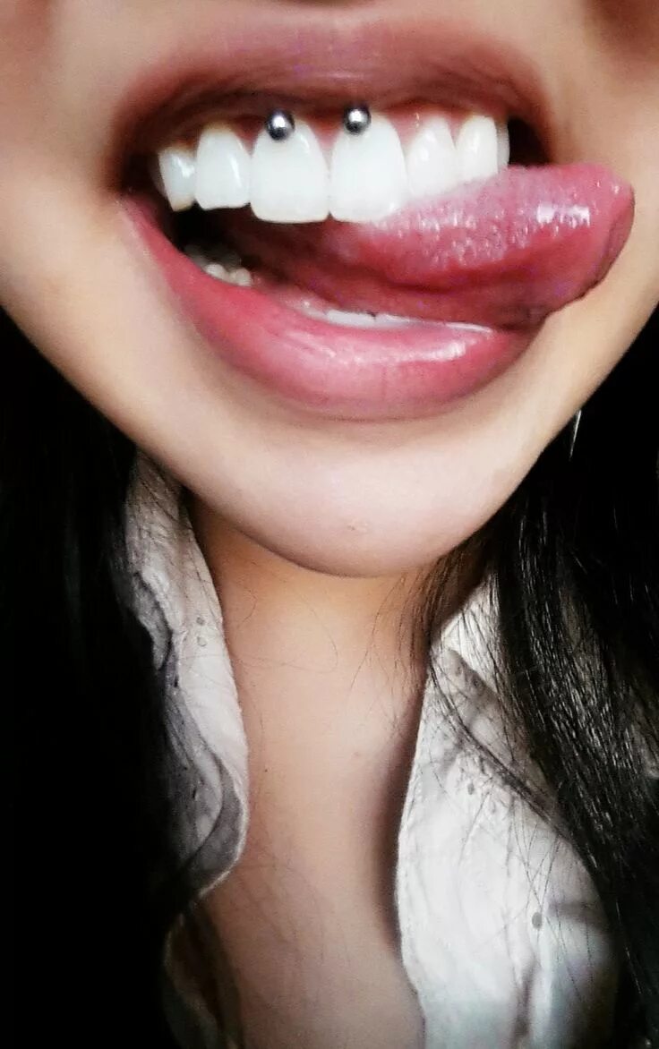 Finally my smiley Circular Barbell Piercing Smiley Piecing Frenulum Piercing Are