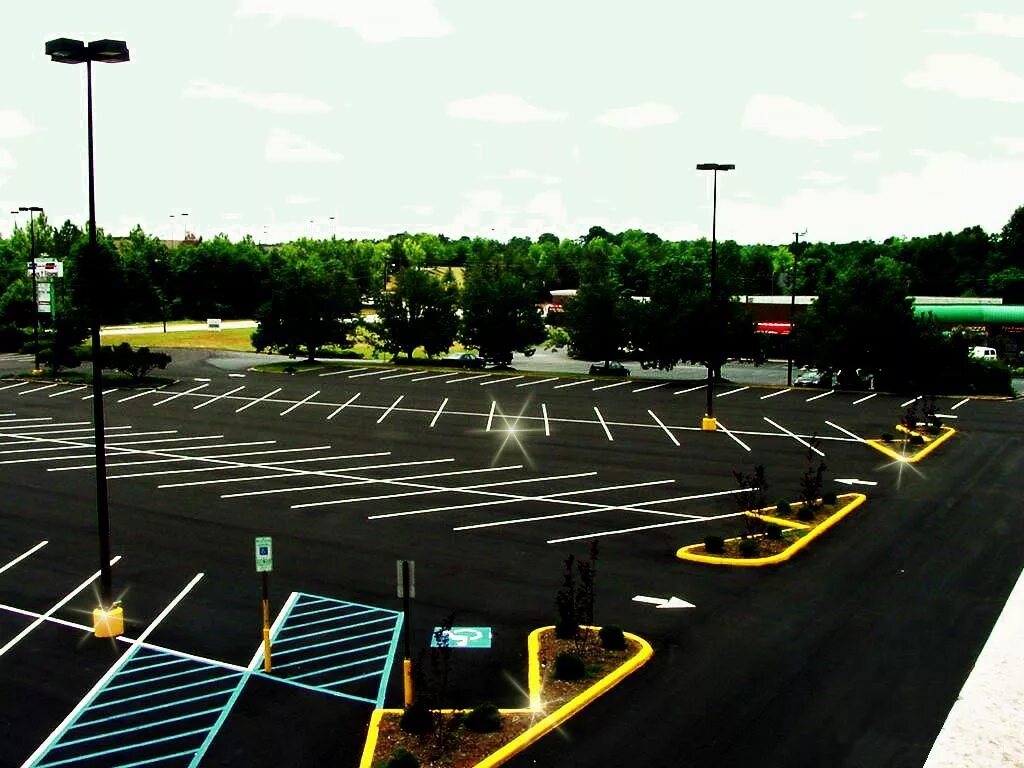 Parking lot cities skylines. Стоппер для паркинга. Big parking lots. Big parking lots. Американская парковка.