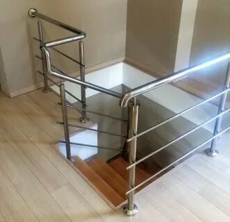 Перила из нержавейки для лестниц фото