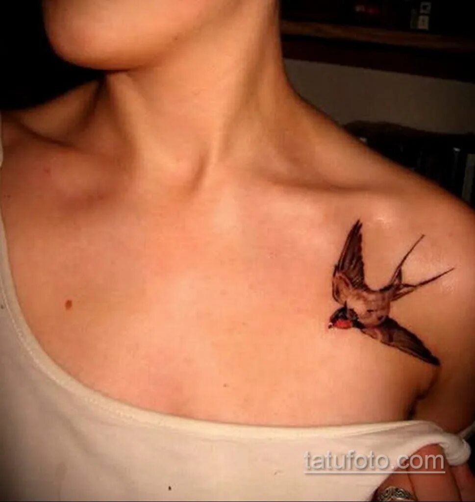 Тату птицы. Тату маленькие птички на ключице. Тату ласточка. Ласточки на ключицах. Тату на ключице.