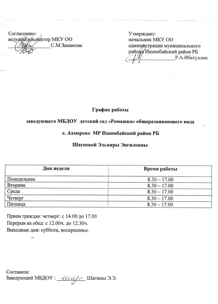 Часы приема заведующей. Режим работы заведующей детского сада. график приема заведующего детским садом. режим работы заведующего детского сада. график работы заведующей детского сада.