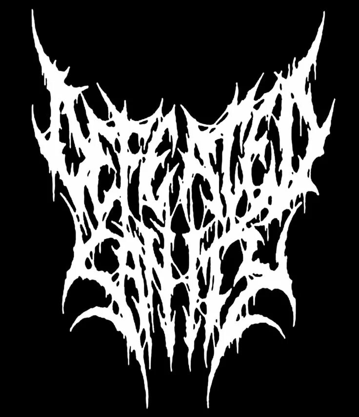 Ritual sanity. Defeated sanity logo. блэк метал логотипы. death metal шрифт. шрифт металл групп.