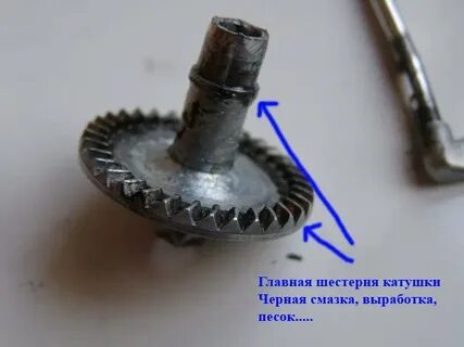 Ведущая шестерня катушки