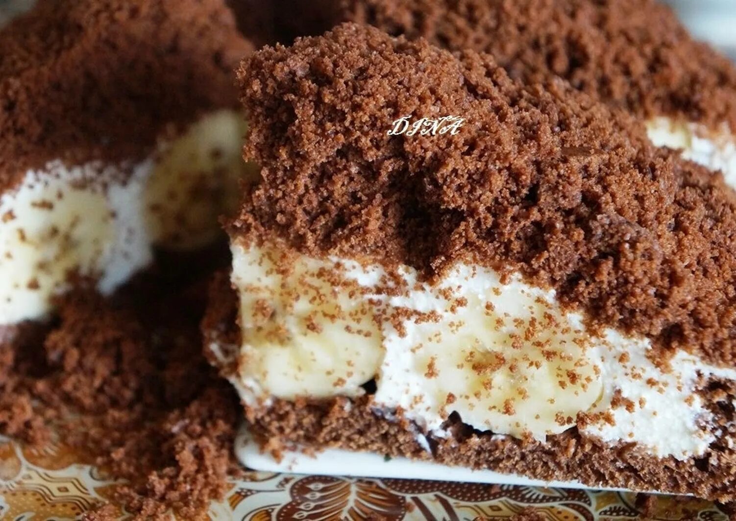 Рецепт норка крота с бананами. Торт норка крота. Рецепт норка крота с бананами. Торт норка крота. Пирог норка крота.