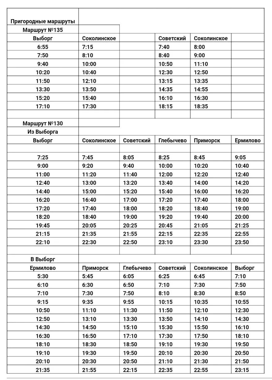 Расписание автобусов Выборг 1/6. Расписание 135 автобуса Советский Выборг. Расписание автобуса 6 Выборг. Расписание автобусов 1/6 в Выборге новое. Расписание 130 маршрутки