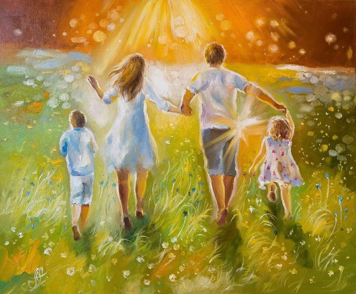 День поде. Картина счастливая семья. Семья рисунок. Счастливая семья иллюстрации. Счастливая семья живопись.