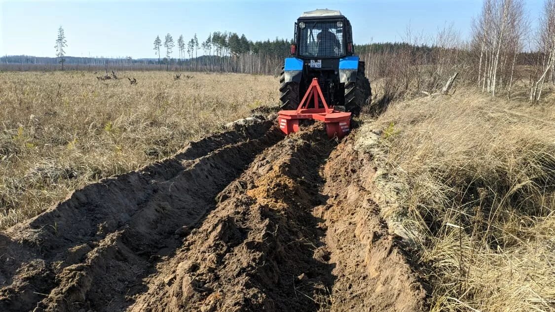 Опашка противопожарной полосы