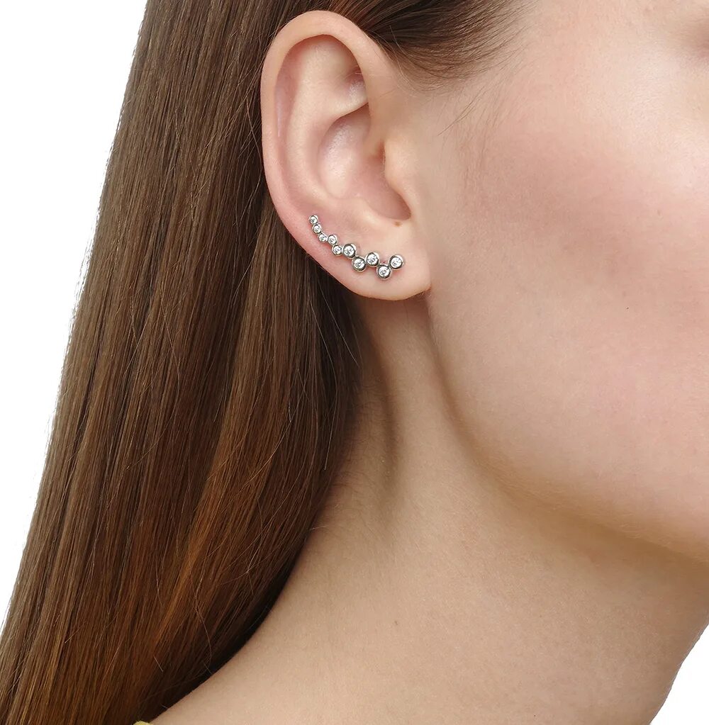Ear Cuff With Chain Butterfly Wing Earring Chain Ear Etsy Ear jewelry, Ear cuff,