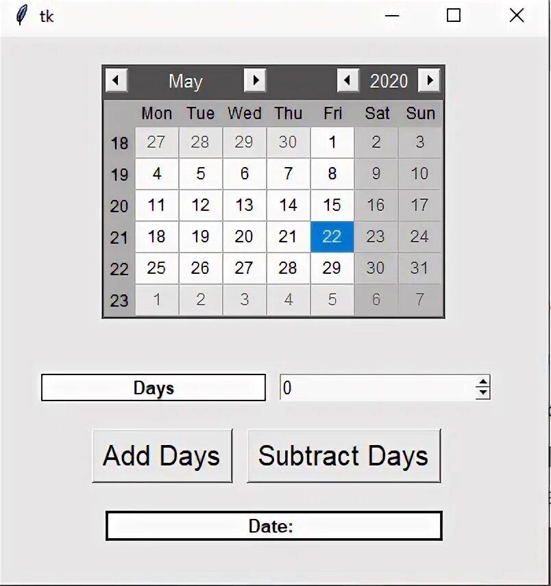 Калькулятор дат. Calculator in Django. Calendar Days calculator.