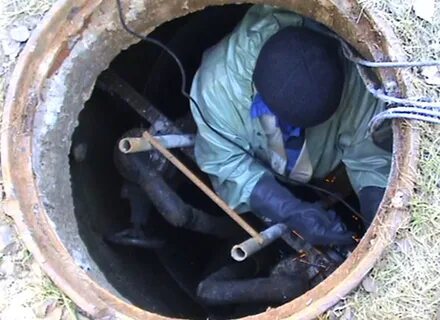 Спуск колодец