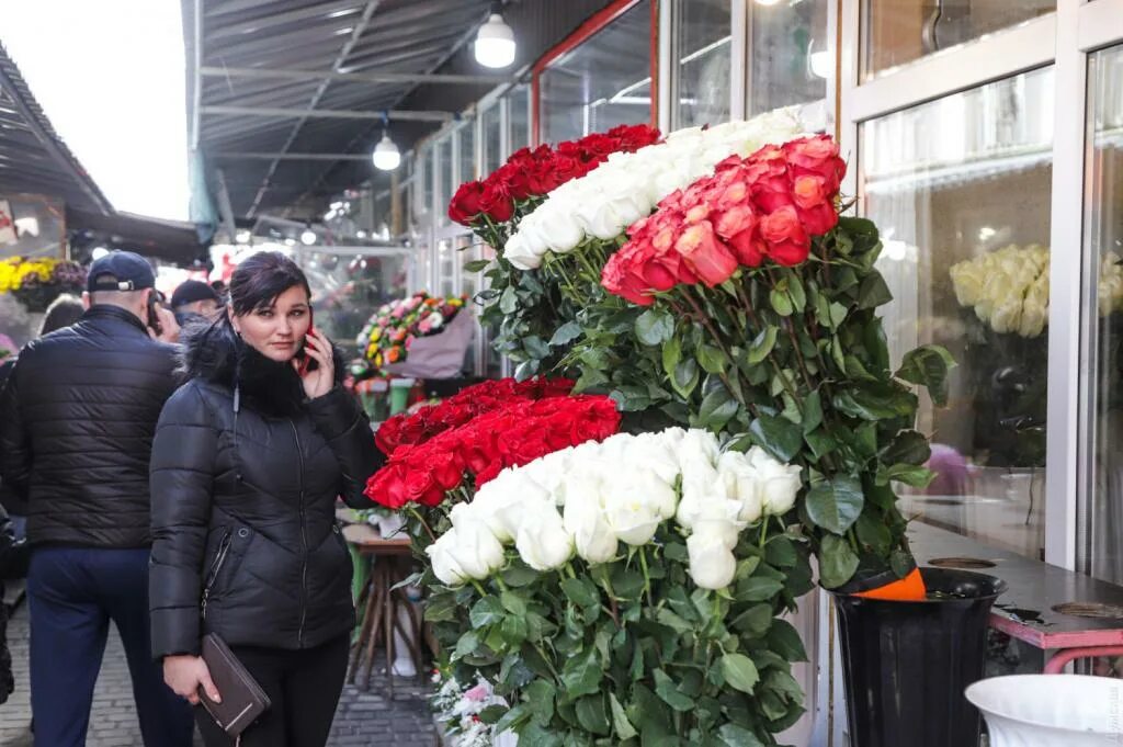 Выставка тюльпанов в думской башне