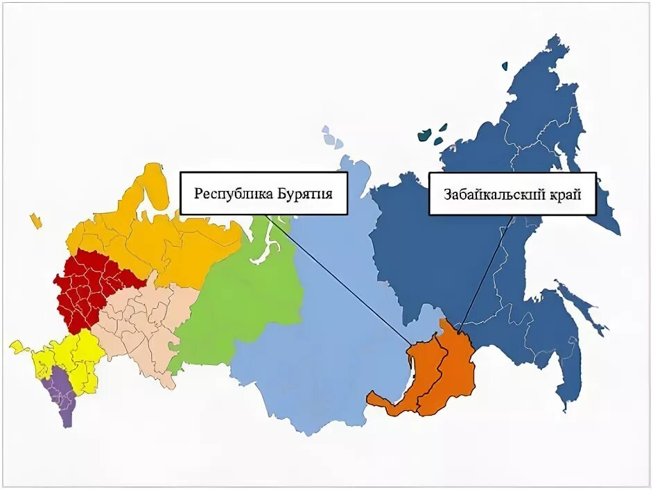 Чита какой федеральный. Забайкальский край федеральный округ. Карта дальнего Востока и Забайкальского края. Бурятия и Забайкалье на карте России. Карта Забайкалья и дальнего Востока.