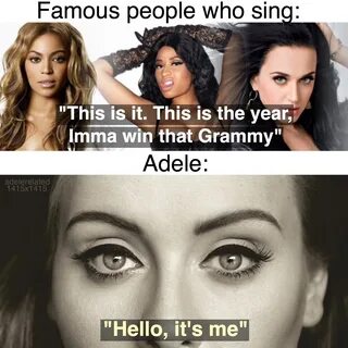 Adele hello its me meme