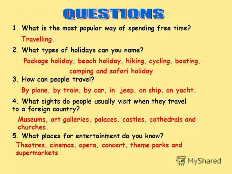 Types of Holidays презентация. Activity Holidays презентация. Holiday activities 6 класс. Travelling презентация. He spend a lot