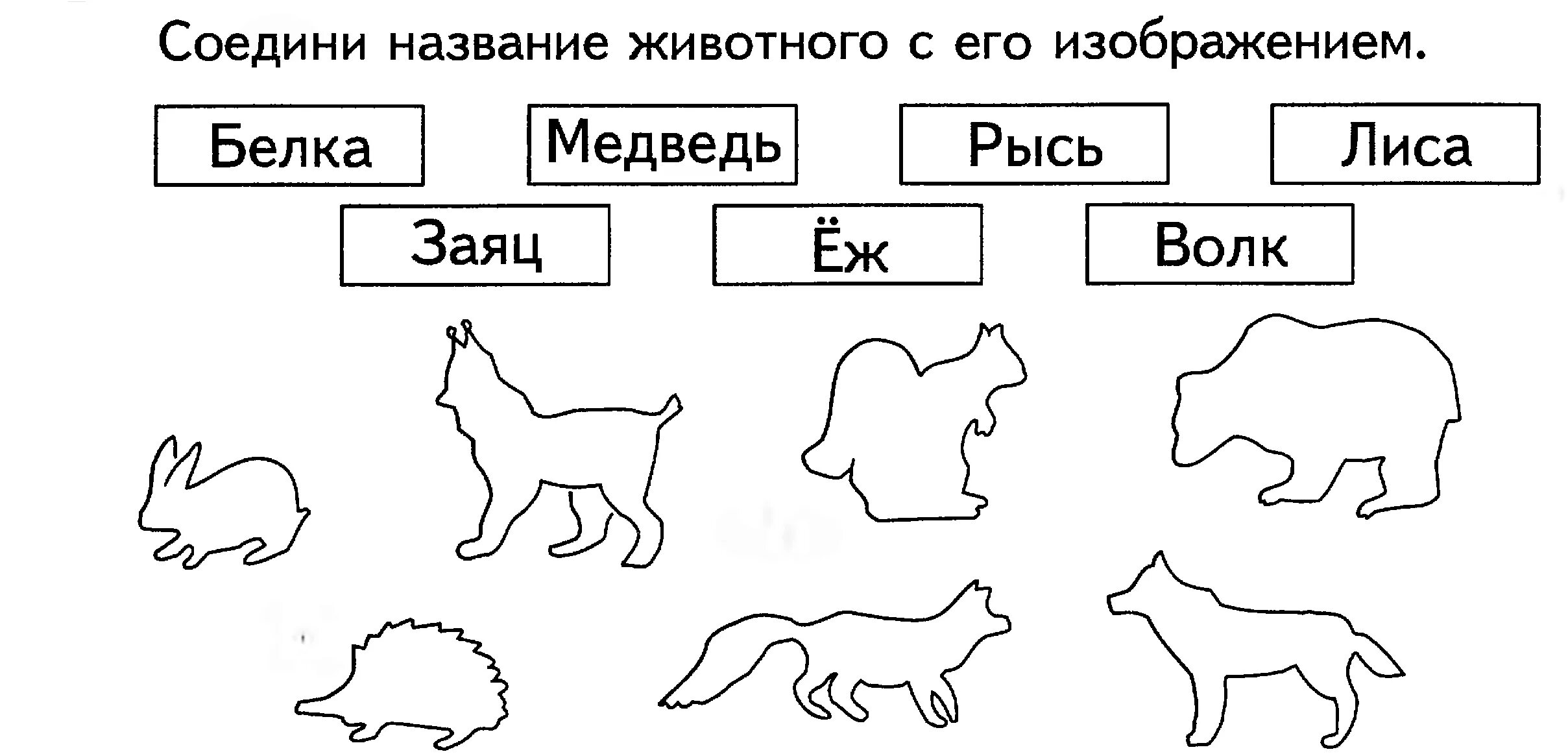 Соедини звуки и слова. Животные задания для дошкольников. Дикие животные задания для дошкольников. Соединить картинку со словом. Соедини названия животных.