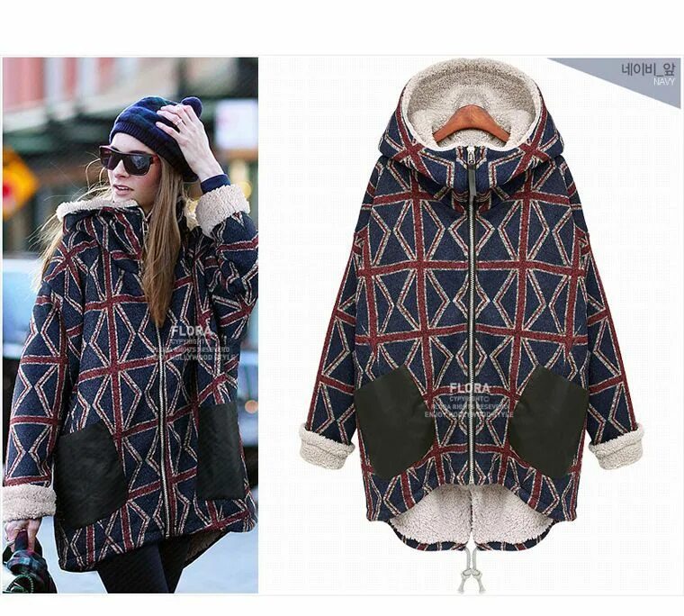 Зимнее пальто с меховым воротником в традиционном стиле coated duplex clothes la
