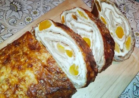Творожный рулет в духовке