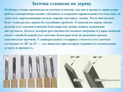 Заточки древесины