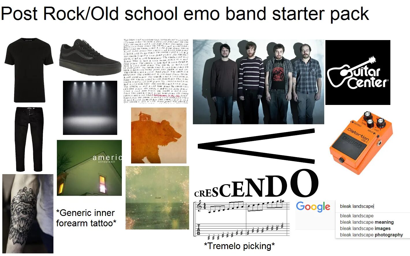 Posting rock. Эмо стартер пак. Post Rock группы. Midwest emo Starter Pack. Emo 90 Starter Pack.