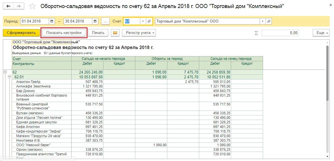 Счет 62 3. Оборотно сальдовая ведомость в 1с 8.3 счет 62. Оборотно сальдовая ведомость 62 счет. Оборотно-сальдовая ведомость по счету 62 в 1с 8.3. Оборотно сальдовая по счету 62.