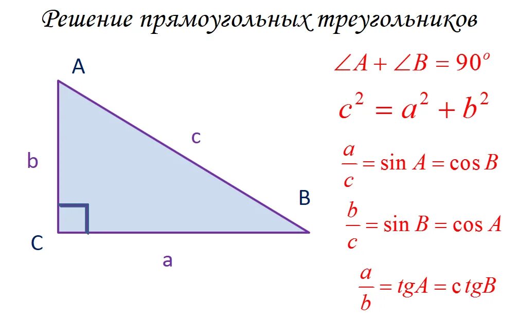 Решите прямоугольный треугольник по известным элементам. Решение прямоугольного треугольника. Решение прямоугольного треугольника формулы. Как решить прямоугольный треугольник. Решение прямоугольных.