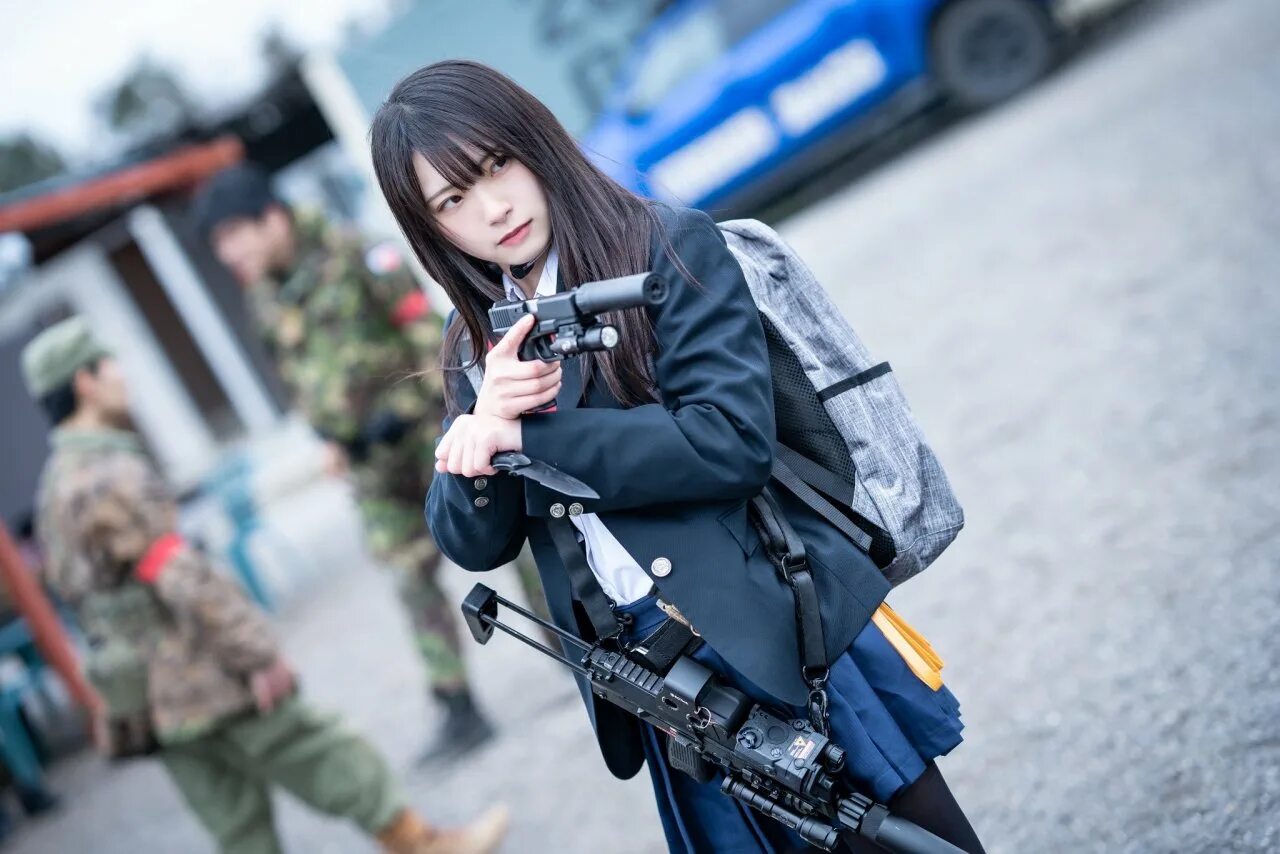 Asian cosplay girl. Японские девушки косплей. Четкий косплей. Красивые девушки военные косплей. Косплей в городе.