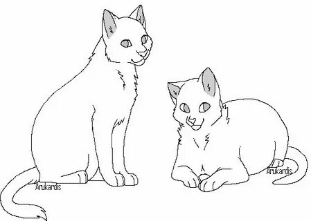 Нарисовать 2 кошки