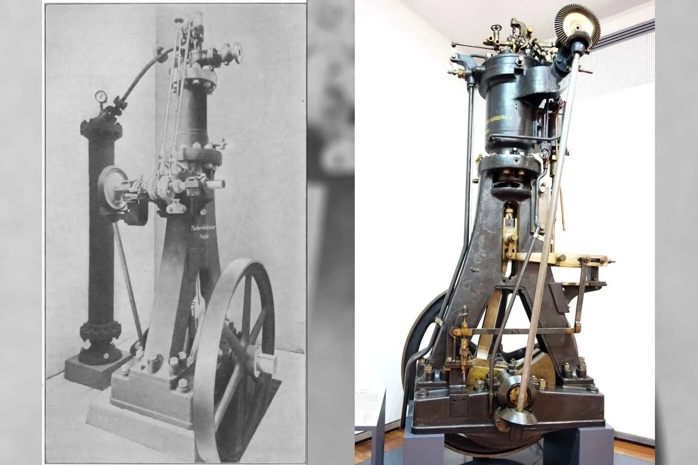 Двигатель дизеля 1897. Первый дизельный двигатель Рудольфа дизеля. Первый дизельный двигатель 1897.