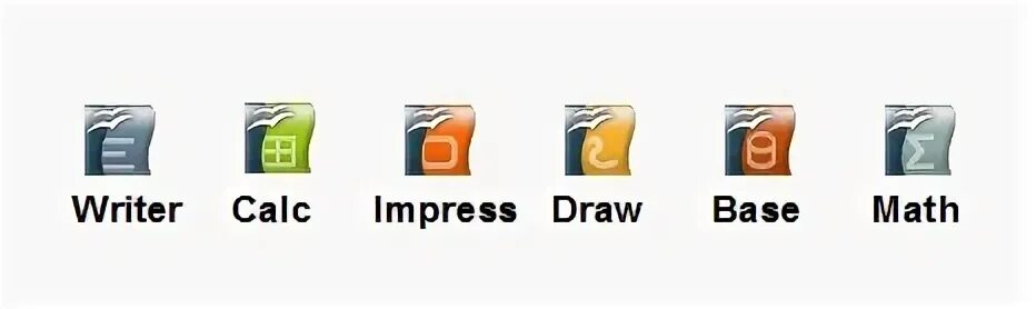 Writer calc draw impress