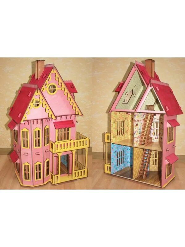 Чудо дом polly. Чудо дом 2. Чудо дом 2. Домик для кукол крашеный. Чудо-домик конструктор с мебелью.