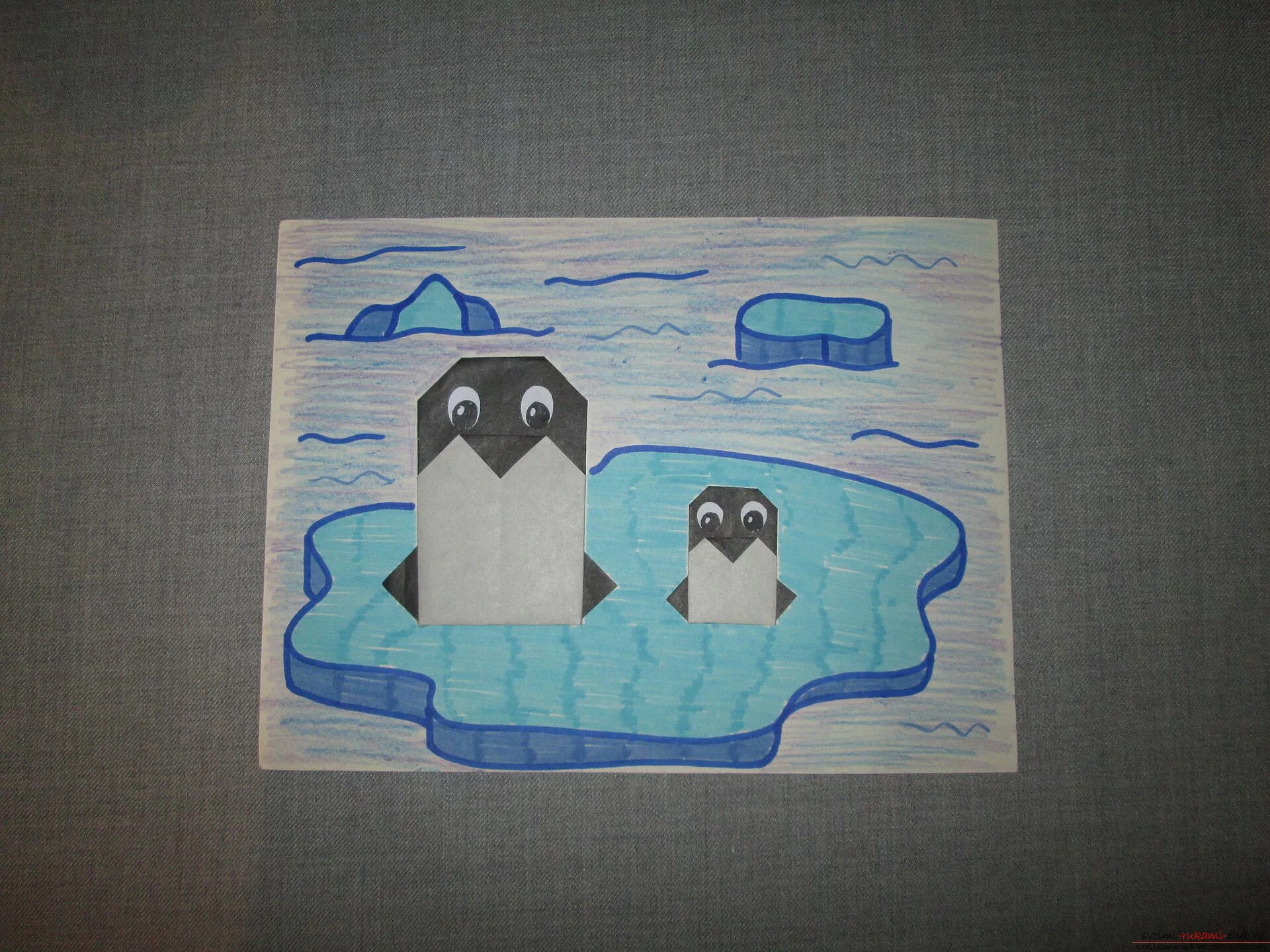 рисование. льдины из бумаги аппликация. аппликация пингвины на льдине. аппликация на тему север. аппликация в старшей группе белый медведь на льдине.