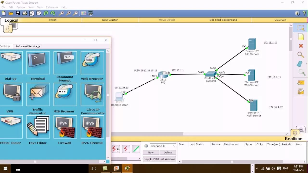Connect using software