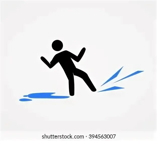 Slipping man
