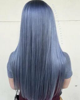 Серо синий цвет волос (76 фото)