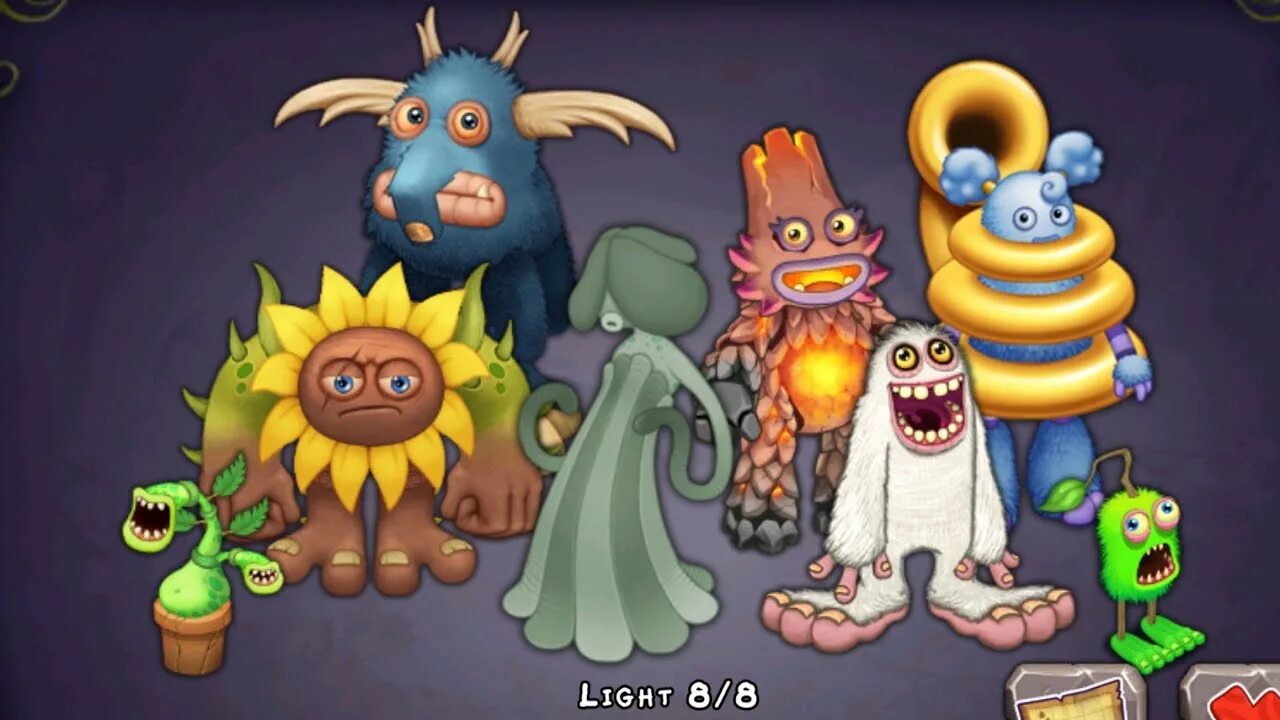 Мои поющие монстры друзья. Монстры из игры my singing Monsters. Остров света my singing Monsters монстры. Монстры из my Sing Monsters. МСМ Поющие монстры.