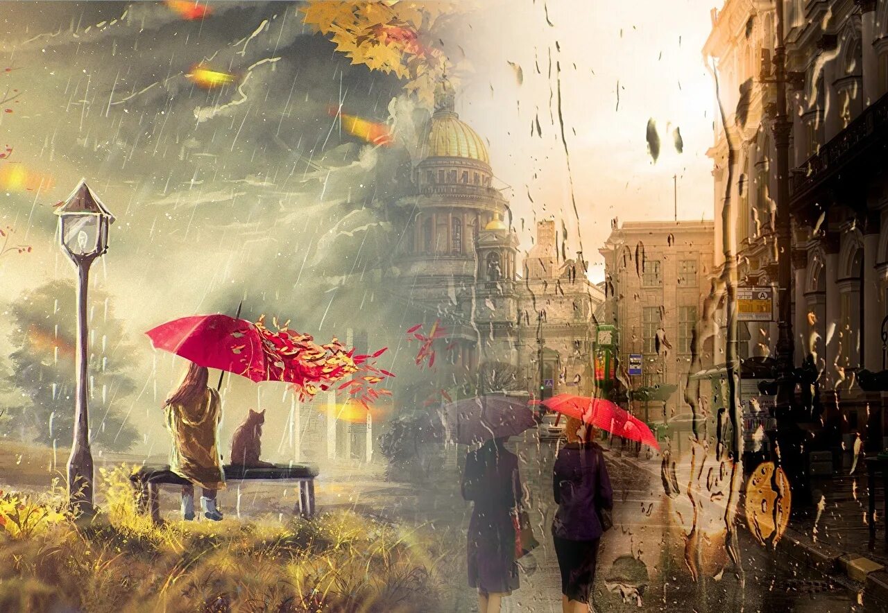 Веселый дождь города. Дождливый день. Осень дождь. Питер осень дождь.