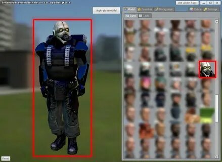 Enhanced playermodel selector