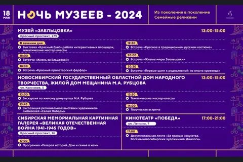 Ночь музеев 2024 мурманск программа
