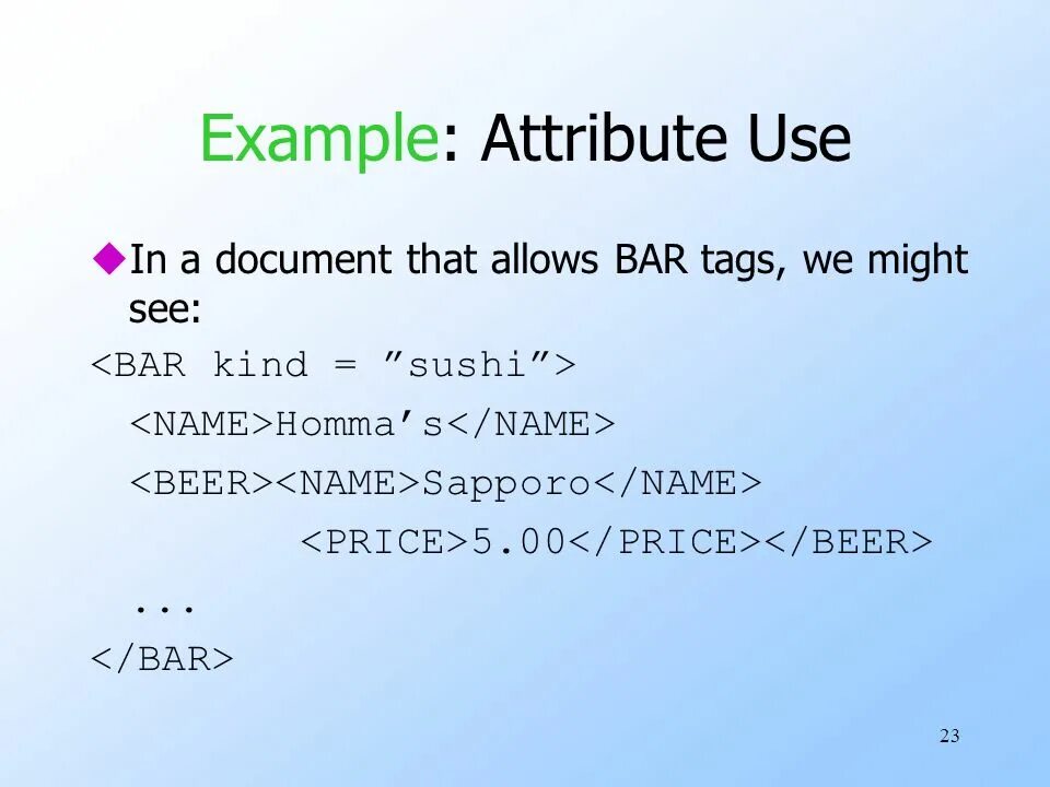 Define xml